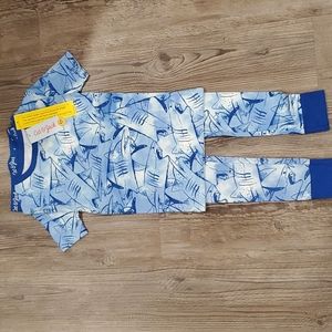 Cat & Jack Shark Pajamas Size 8